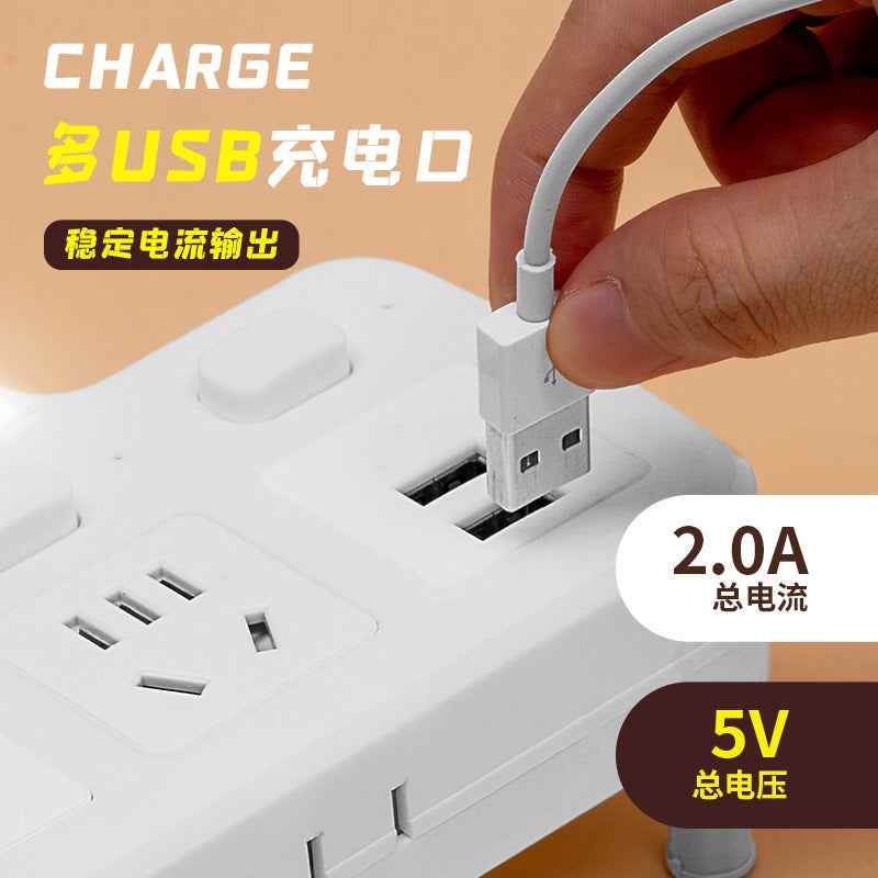 Wireless Extension Socket Multi-Switch Usb Plug Strip Conversion Plug Household Power Converter Multi-Function Socket - Image 4