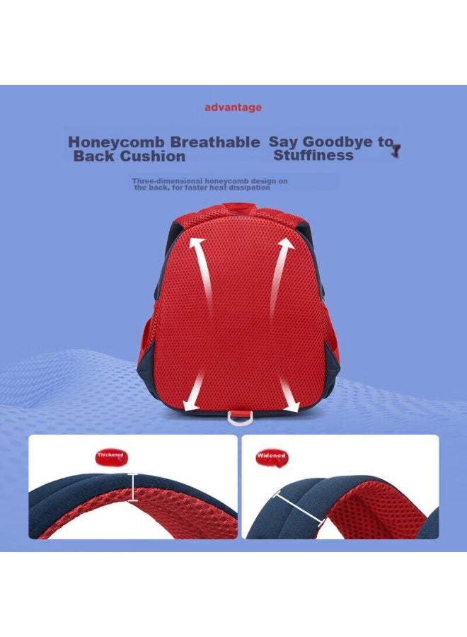 Ninth Castle Vnine City Hong Kong Ninth Castle Kindergarten Anti-lost Backpack For 3-6 Year Old Children, Cartoon Cute Outdoor Travel Small Bag For Boys And Girls, Cs2bv3968c Blue-green Dinosaur - Image 5