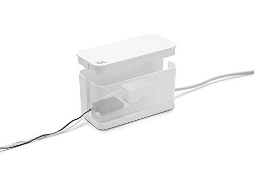 Bluelounge CableBox Mini White - Cable Management - Small Surge Protector Included - Image 2