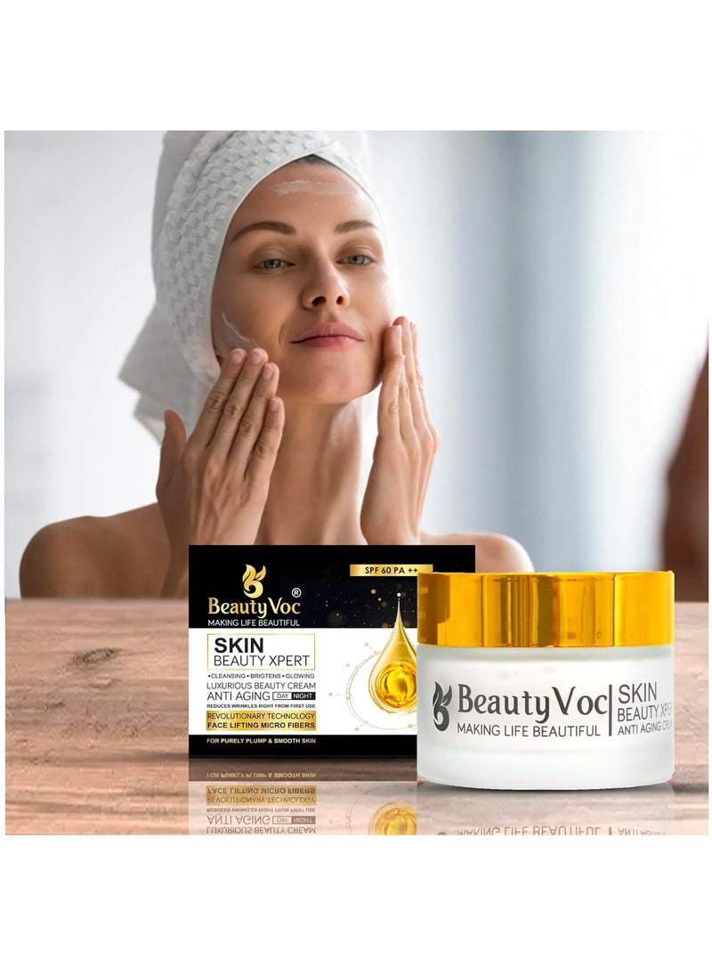 BEAUTY VOC Skin Beauty Xpert, Anti Aging Day and Night Cream 60 g  - Image 2