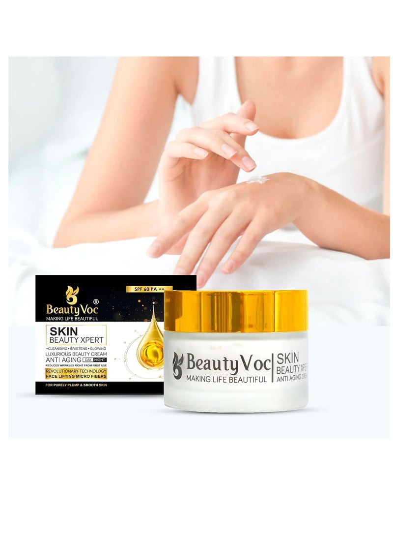 BEAUTY VOC Skin Beauty Xpert, Anti Aging Day and Night Cream 60 g  - Image 3