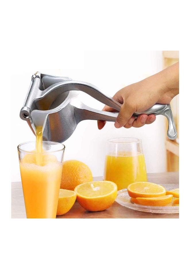 Aluminium Fruit Squeezer And Pressure Fruit Juicer Press Household Kitchen Tool Fruit Juicer Citrus Extractor Tool - Silver - Image 1