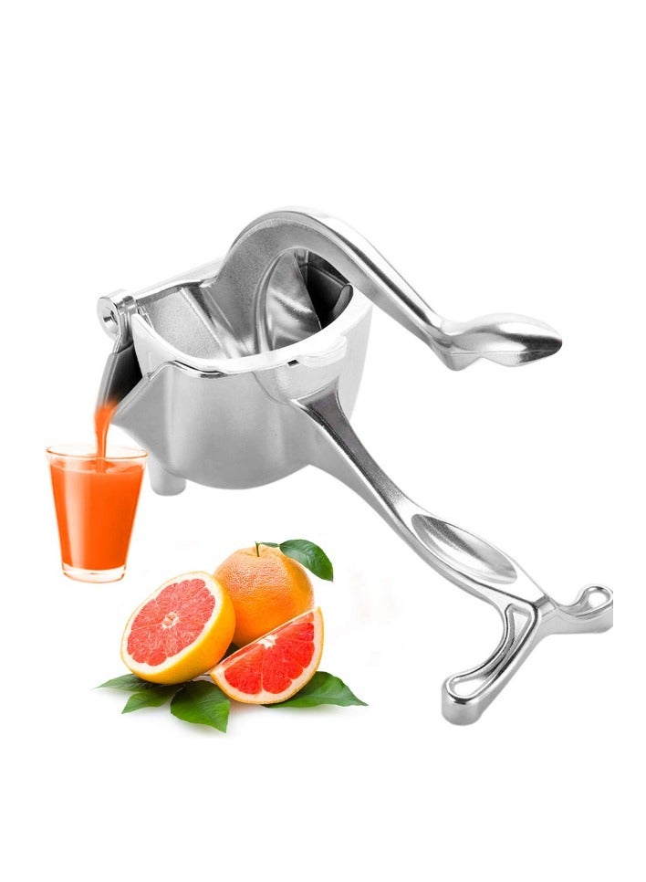 Aluminium Fruit Squeezer And Pressure Fruit Juicer Press Household Kitchen Tool Fruit Juicer Citrus Extractor Tool - Silver - Image 2