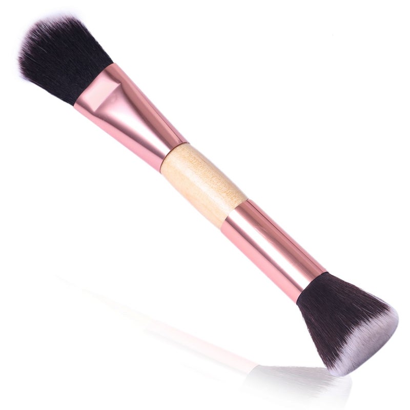 Out Of Box Bamboo Double-Ended Contouring Brush For Face - Multicolor - Image 4