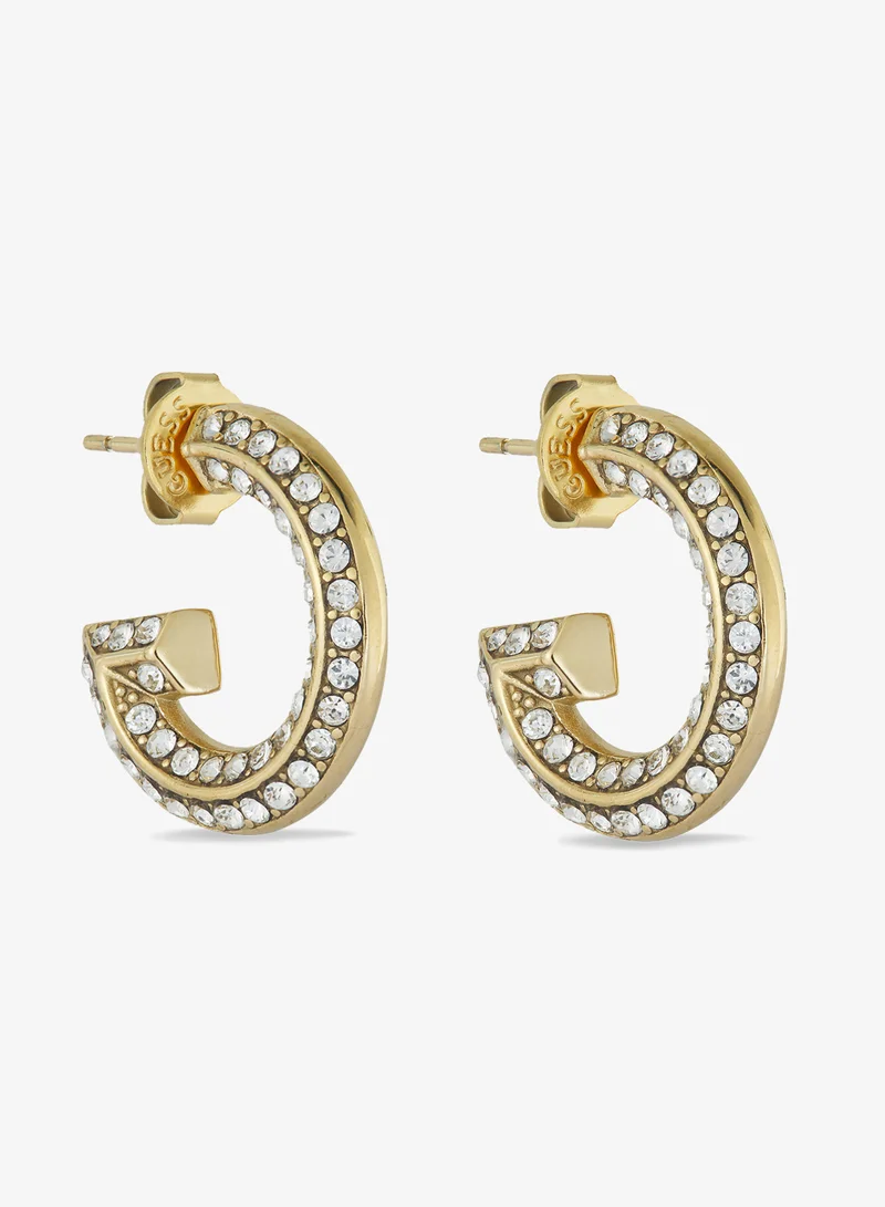 GUESS G Crystal Logo Earrings