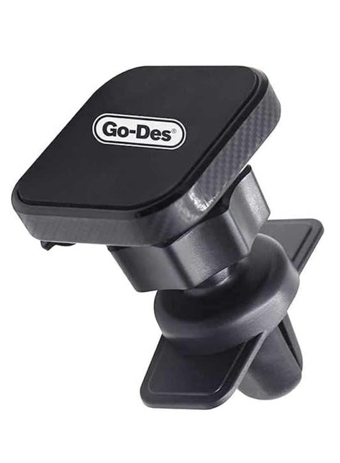 GO-DES "2-in-1 Car Phone Holder – Magnetic Mount with Universal Air Vent Compatibility and Extra Strong Adhesion for All Devices" - Image 3
