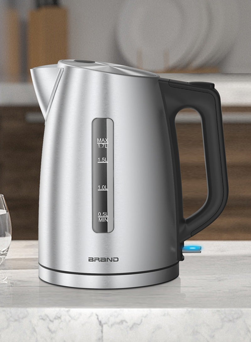 سيتا غلاية كهربائية محمولة للشاي والقهوة. الفولاذ المقاوم للصدأ، سعة 1.7 لتر. الاغلاق التلقائي. تصميم باللونين الأسود والفضي - Image 2