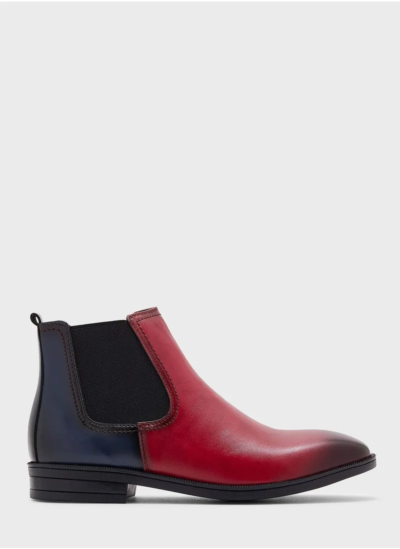 Robert Wood Colour Block Chelsea Boots