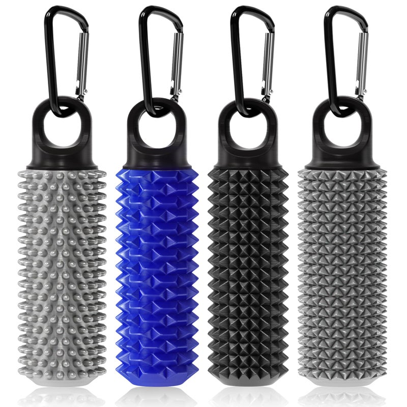 Omilly Little Ouchies Pain Fidget Toy with Adjustable Weight Carabiner 3D Printed Spiky Sensory Keychain for Anxiety Relief and Focus Portable Stress Relief Tool for Adults Teens Skin Picking4 Pack - Image 3