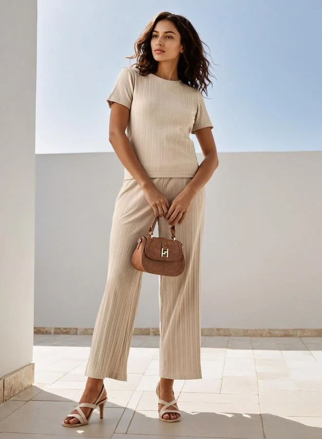 سبلاش فيڤ تيشيرت بياقة دائرية مضلع