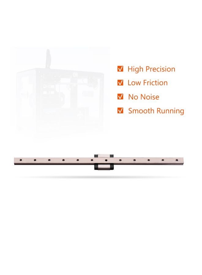 NIBEMINENT Linear Guideway Rail With Block Silver/Black  - Image 4