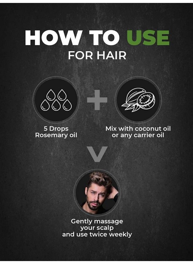 BEARDO Rosemary Essential Oil ; Hair Oil ; Rosemary Essential Oil For Hair Growth ; For Hair & Skin Nourishment ; 100% Natural ; Aroma Oil ; Rosemary Oil 15 Ml - Image 4