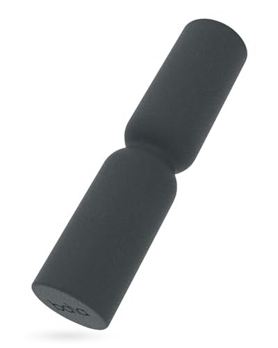 Bala Hourglass Foam Roller Charcoal Soft Density Back Roller Foam for Physical Therapy Deep Tissue Muscle Massage Flexibility Stretching Workout Roller for Yoga Neck Back Legs Exercise - Image 1