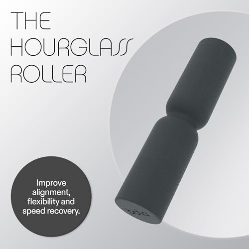 Bala Hourglass Foam Roller Charcoal Soft Density Back Roller Foam for Physical Therapy Deep Tissue Muscle Massage Flexibility Stretching Workout Roller for Yoga Neck Back Legs Exercise - Image 3