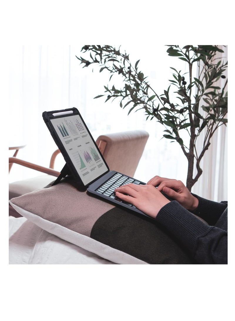 SYOSI Fit for iPad 10th Generation Case with Keyboard (10.9", 2022), 7 Colors Backlit, Multi-Touch Trackpad, Detachable iPad Case 10th Generation with Pencil Holder Protective Stand and Slide Camera Cover  - Image 2