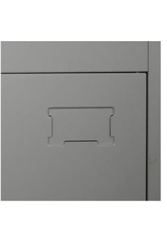 Protector PROTECTOR Three doors locker, Steel Metal Storage Locker- for Home & School & Office - Lock With plastic handle (Gray)  - Image 5
