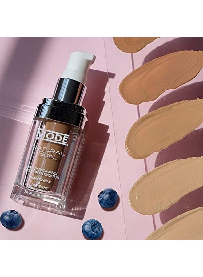 MODE Cosmetics Mode Natural Skin Hydrating Foundation Light Medium Olive Ns4 Nourishing Skincare Coconut Glycerin Chardonnay Grape Wild Blueberry Extract Breathable Coverage Demi Matte Finish Vegan Cruelty Free  - Image 4
