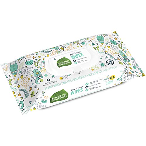 Seventh Generation Baby Wipes Free Clear with Flip Top Dispenser 64 count - Image 1