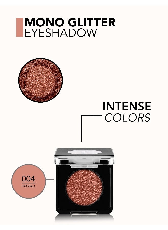 flormar Mono Glitter Eyeshadow – 004 Fireball – High Pigment, Pearlescent Shimmer, Dust-Free, Fine Texture, Blendable 004 Fireball - Image 5