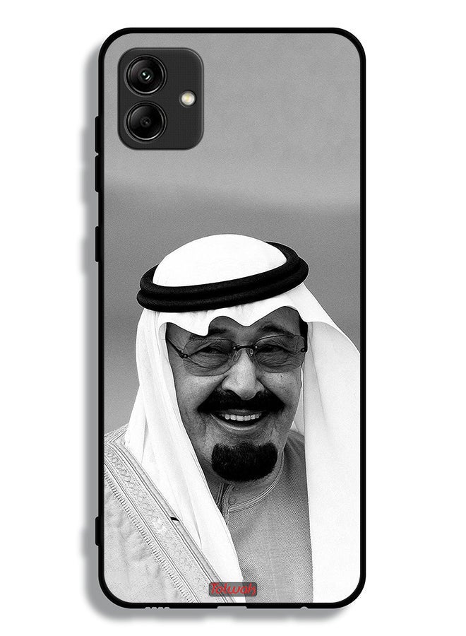Tolwak Samsung Galaxy M04 Protective Case Cover King Abdullah Smiling Photo - Image 1