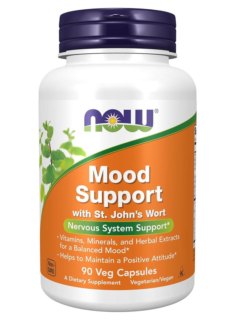 ناو فودز نبتة سانت جونز لدعم الحالة المزاجية - 90 كبسولة نباتية - Image 1