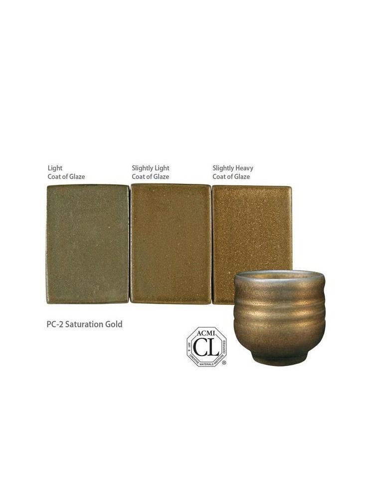 Amaco Potters Choice PC-2 Saturation Gold High Fire Lead Free for Pottery and Ceramic - Image 2