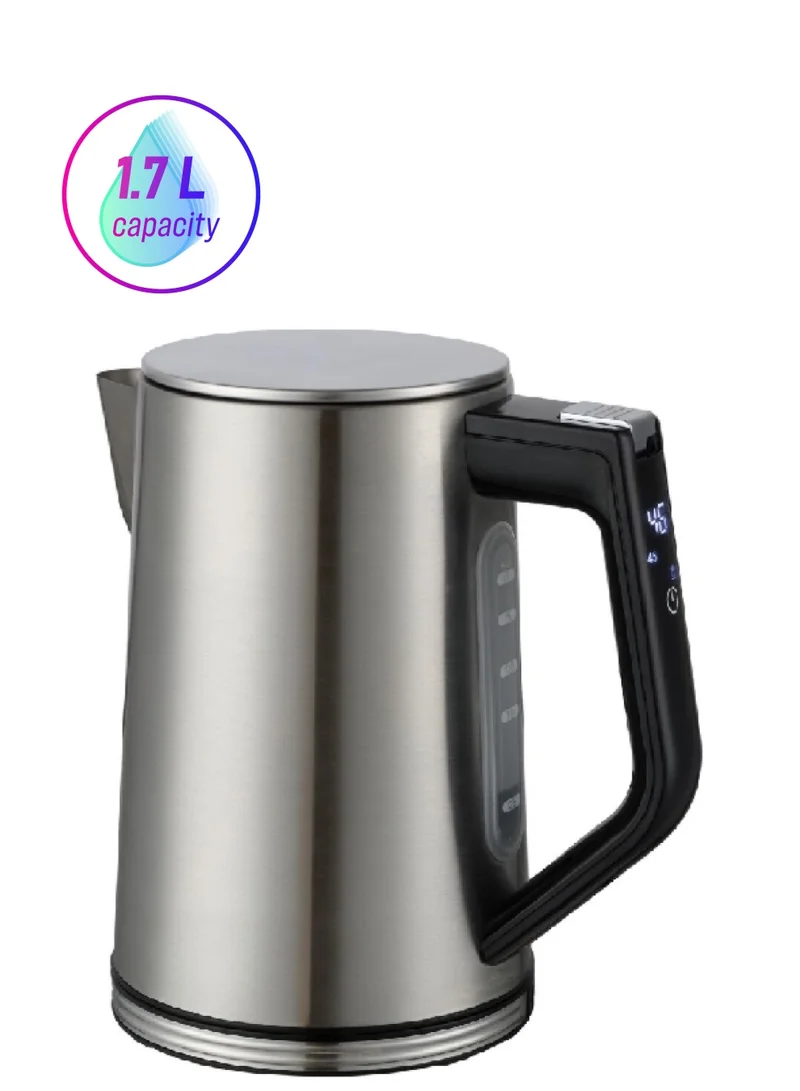 homix 2200W Compact Electric Kettle Stainless Steel and Black 1.7 L KES4173-GS