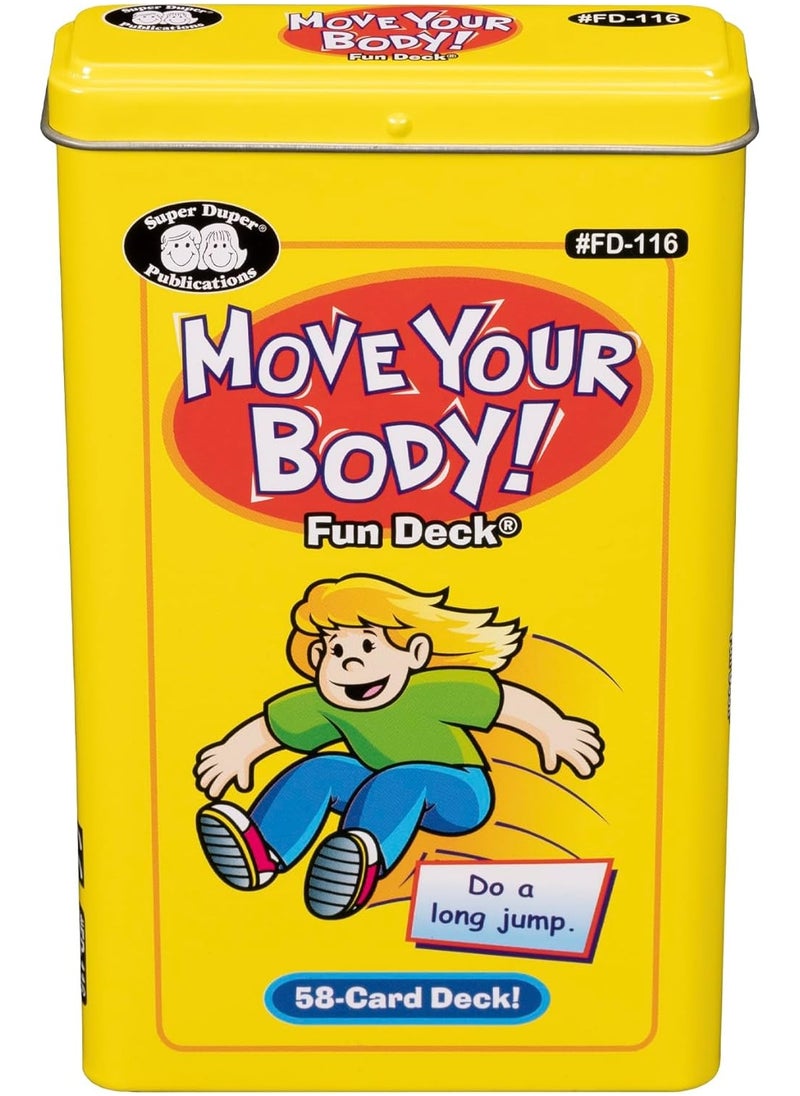 Super Duper Publications Super Duper Publications | Move Your Body Fun Deck | Occupational Therapy Flash Cards | Educational Learning Materials for Children  - Image 1