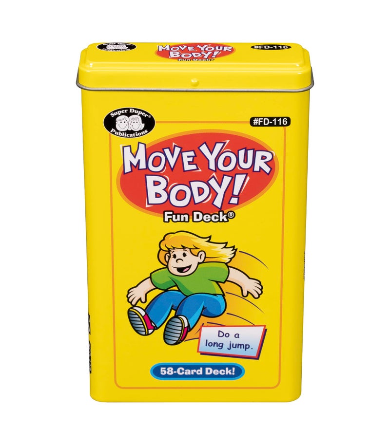 Super Duper Publications Super Duper Publications | Move Your Body Fun Deck | Occupational Therapy Flash Cards | Educational Learning Materials for Children  - Image 1