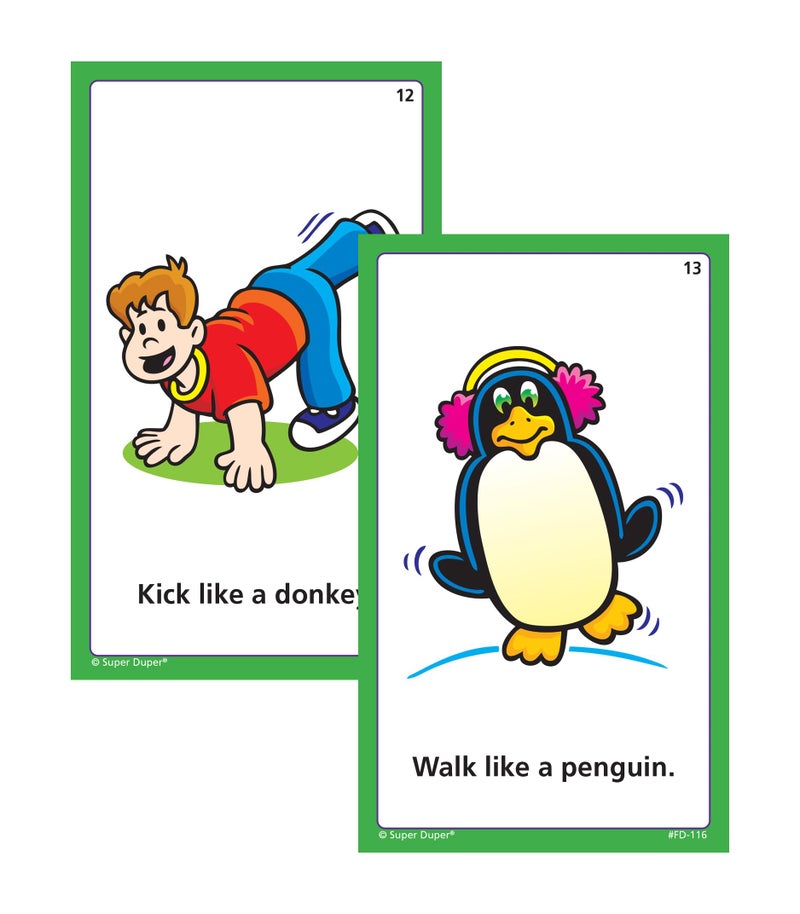 Super Duper Publications Super Duper Publications | Move Your Body Fun Deck | Occupational Therapy Flash Cards | Educational Learning Materials for Children  - Image 4