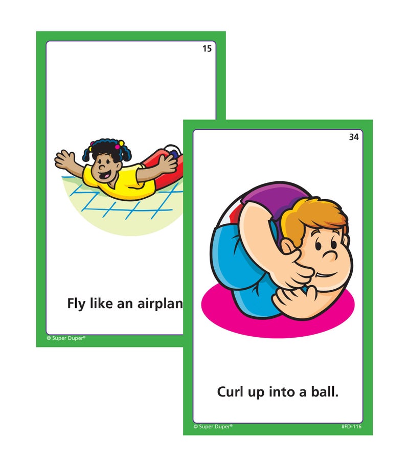 Super Duper Publications Super Duper Publications | Move Your Body Fun Deck | Occupational Therapy Flash Cards | Educational Learning Materials for Children  - Image 5