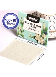 Teenitor Teenitor Oil Absorbing Sheets for Face, 1000 Sheets Jasmine Oil Blotting Paper for Oily Skin, Natural Oil Control Film Oil Blotting Sheets for Face Men Women, Face Oil Sheets  - Image 2