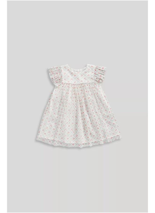mothercare Cherry Ruffle Dress  - Image 1