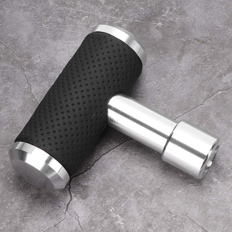 T Shaped Car Shift Gear Knob, Universal Manual and Automatic Gear Shifter, Aluminum Alloy with Leather - Comfortable Grip, Easy Installation, Suitable for All Vehicles (Silver) - Image 5