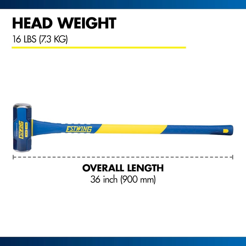 Estwing 16 lb Strong Sledgehammer with 36-Inch Fiberglass Handle - Image 4