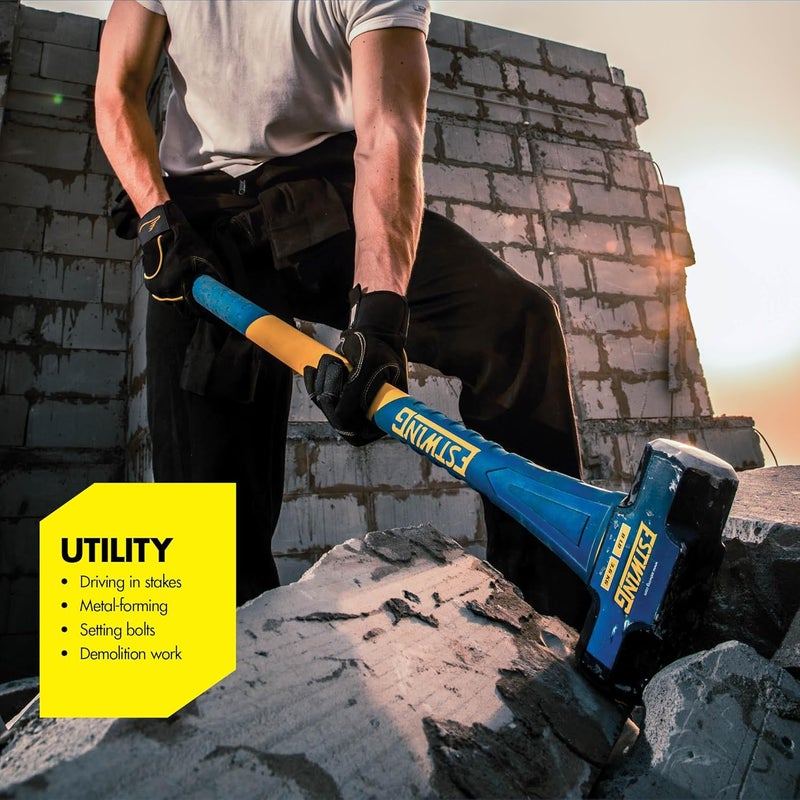 Estwing 16 lb Strong Sledgehammer with 36-Inch Fiberglass Handle - Image 2
