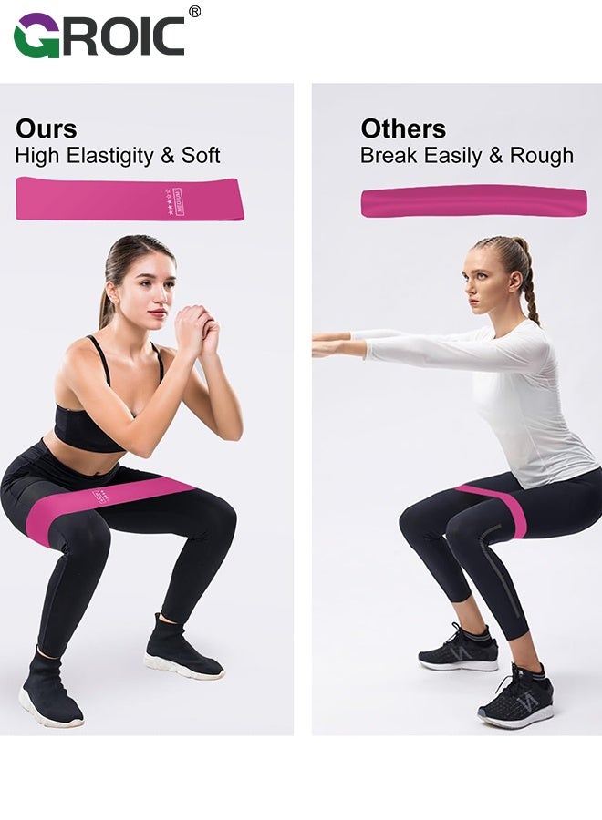 GROIC 3 Pack Resistance Bands Set, 3 Pcs Resistance Bands with 3 Resistance Levels  for Workout Strength Training Yoga, Arms, Pilates, Full Body and Shoulders - Image 4