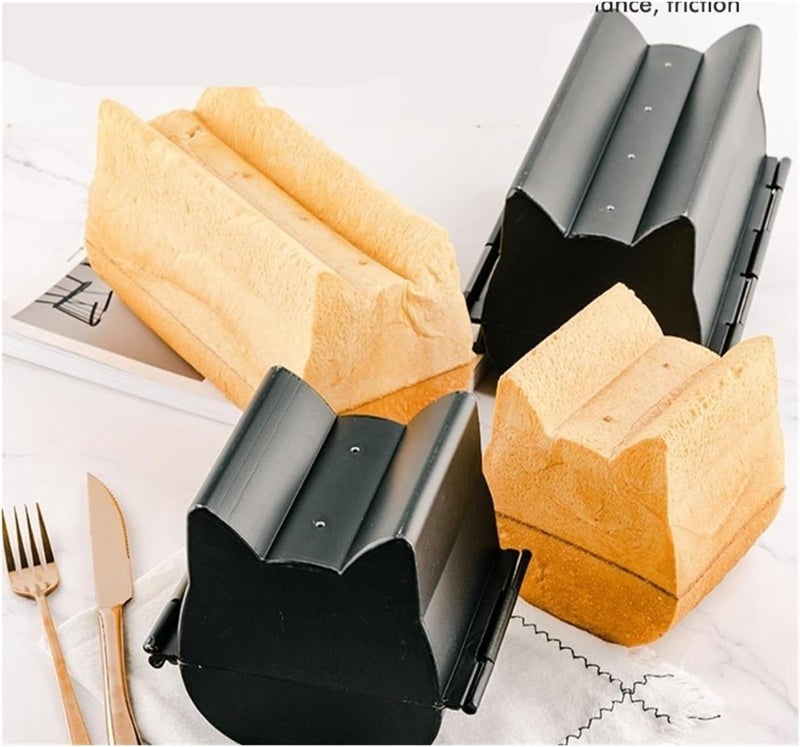 Bread Loaf Pan Non Stick Mold Cute Cat Shaped Baking Tool For DIY Cakes Biscuits - Image 3