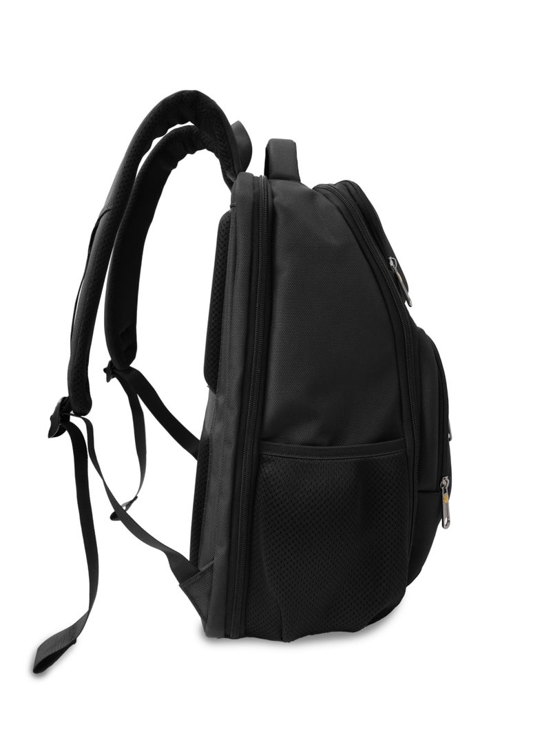 President Stylish & Durable Everyday Carry Backpack (Article 6127-01) - BLACK - Image 4
