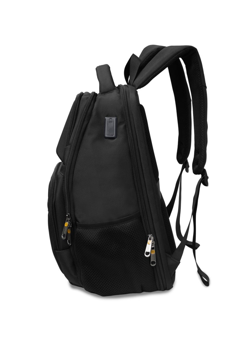 President Stylish & Durable Everyday Carry Backpack (Article 6127-01) - BLACK - Image 3