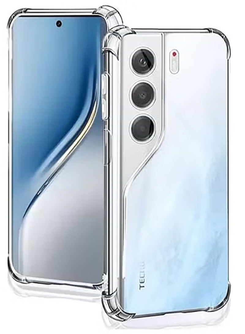 QIRG Transparent Anti-drop Case for TECNO Camon 40 Pro 5G Clear TPU Four Corners Protection Cover Soft funda - Image 1