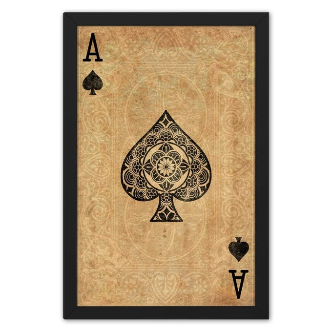 RITWIKAS PREMIUM ARTWORK OF JACK OF DIAMOND CARD FRAMED WALL PAINTING FOR DECORATING YOUR SPACE GIFT SIZE 135 X 95 INCH SET OF 1 01 SPADE ACE