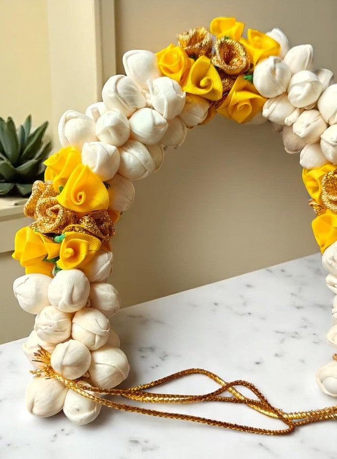 Chanderkash1PC Artificial Gajra For Hair Bun - Mogra Gajra - Traditional Hair Bun Accessories For Women Wedding - Gajra Scrunchies For Women & Girls - Premium Jasmine Flower Hair Accessories - Image 5