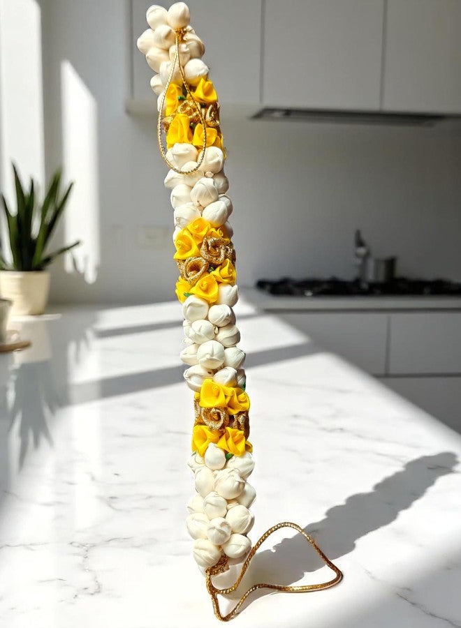 Chanderkash1PC Artificial Gajra For Hair Bun - Mogra Gajra - Traditional Hair Bun Accessories For Women Wedding - Gajra Scrunchies For Women & Girls - Premium Jasmine Flower Hair Accessories - Image 3