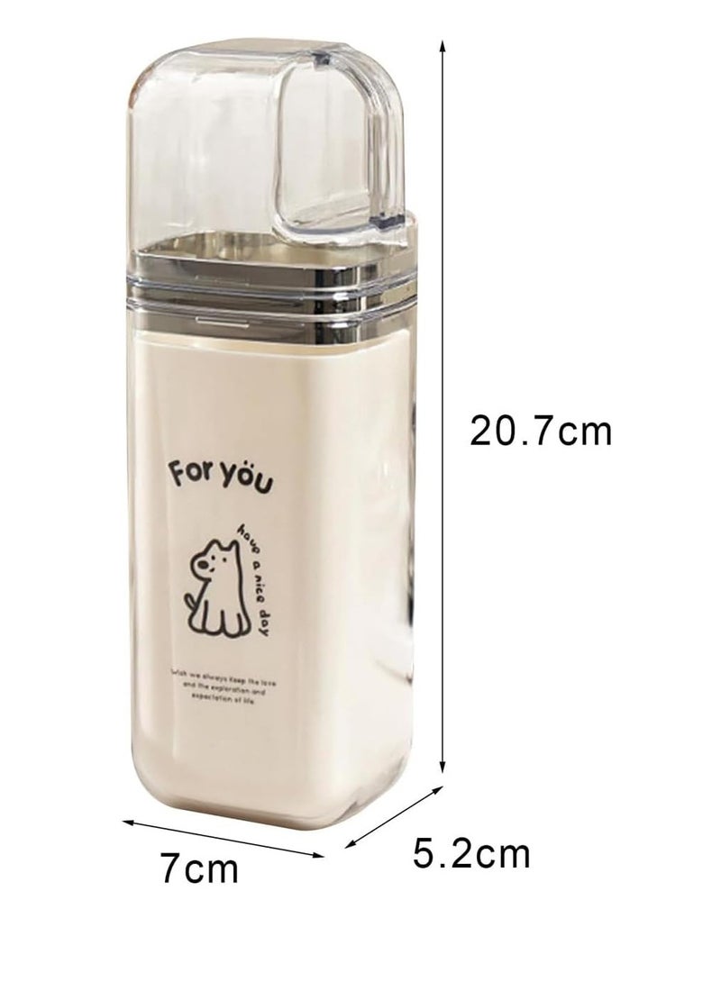 3-in-1 Dustproof Travel Toothbrush Holder Case – Portable Multifunctional with Toothpaste Container & Rinse Cup | for Travel, Business, Camping, School & Trips（1pcs,Dog）  - Image 2
