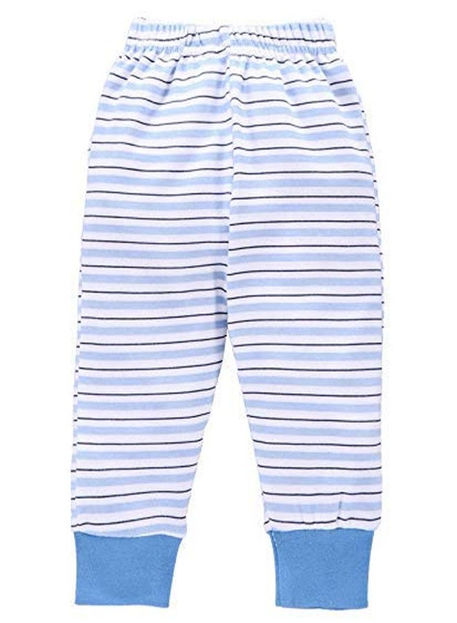 Magic Town Baby Cotton Pajama Pants with Rib Unisex's (Pack of 4) (Blue, 18-24 Months) - Image 3