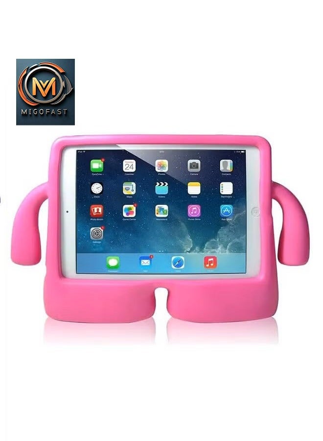 MIGOFAST Kids Case for iPad Pro 11 Inch M4 2024, iPad Air 11 Inch M2 2024 Rugged Shockproof EVA Foam Cover with Handle Stand, Drop-Proof Lightweight Case for Boys Girls, Compatible with iPad Pro 11 Inch M4 2024, iPad Air 11 Inch M2 2024 Cse Dark Pink - Image 1