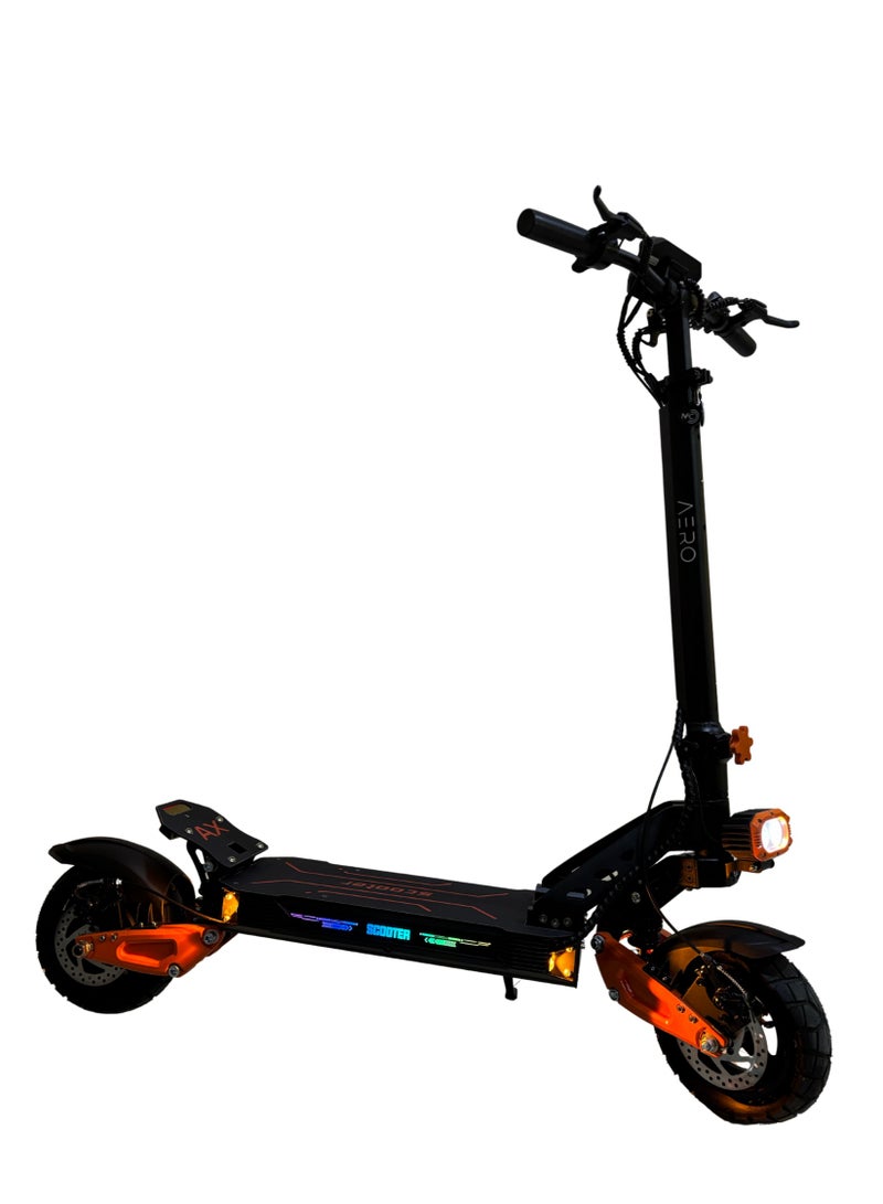 إيرو أيرو Q9 Max سكوتر كهربائي قابل للطي, موتور 1000 واط, سرعة قصوى 50 كم/س, مساعدين أمامي و خلفي, بلوتوث, قابل للطي, ضمان سنة - Image 2