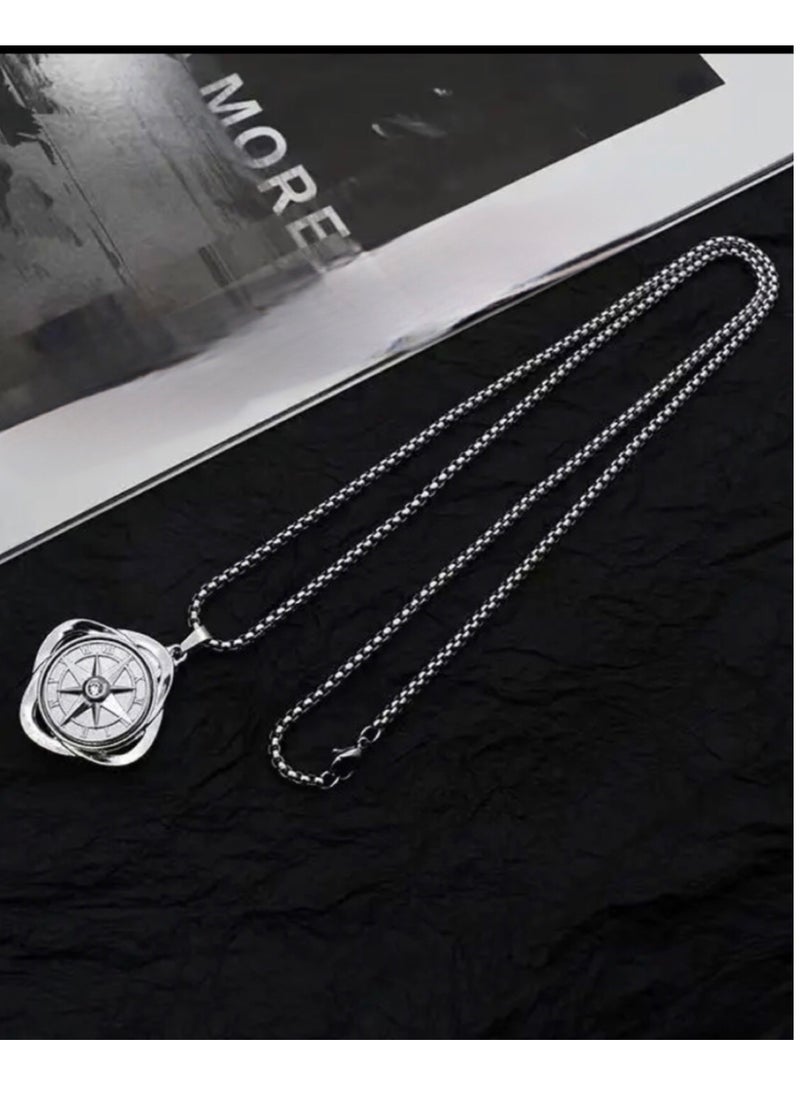 JewelryEveryday High Quality Silver Stainless Steel Necklace For Men Size 70 cm  - Image 1