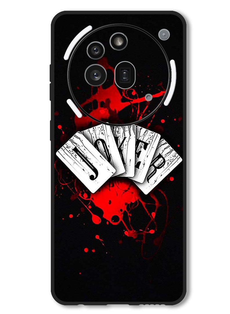 Theodor Case Compatible with Nothing Phone 3a Pro Protection Shockproof Bumper Cover Joker Cards - Image 1